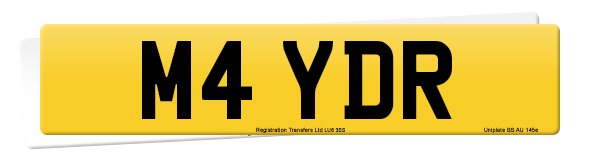 Registration number M4 YDR